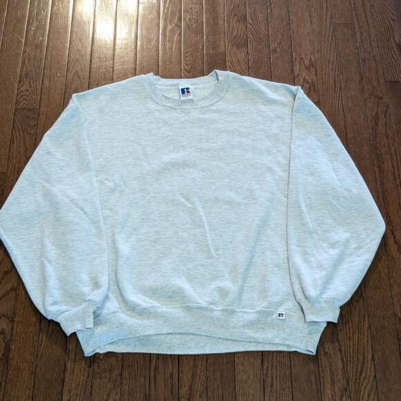 Russell Athletic Other - Vintage Grey Russell Athletics Blank Crewneck Made in USA - Size XXL